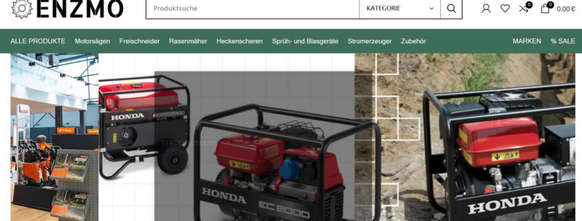 ENZMO Gartentechnik Onlineshop